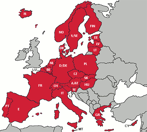 Шенгенские страны